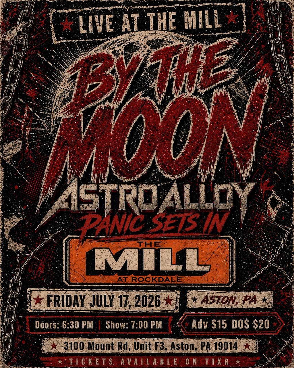 By The Moon - Astro Alloy - Panic Sets In Tickets at The Mill at