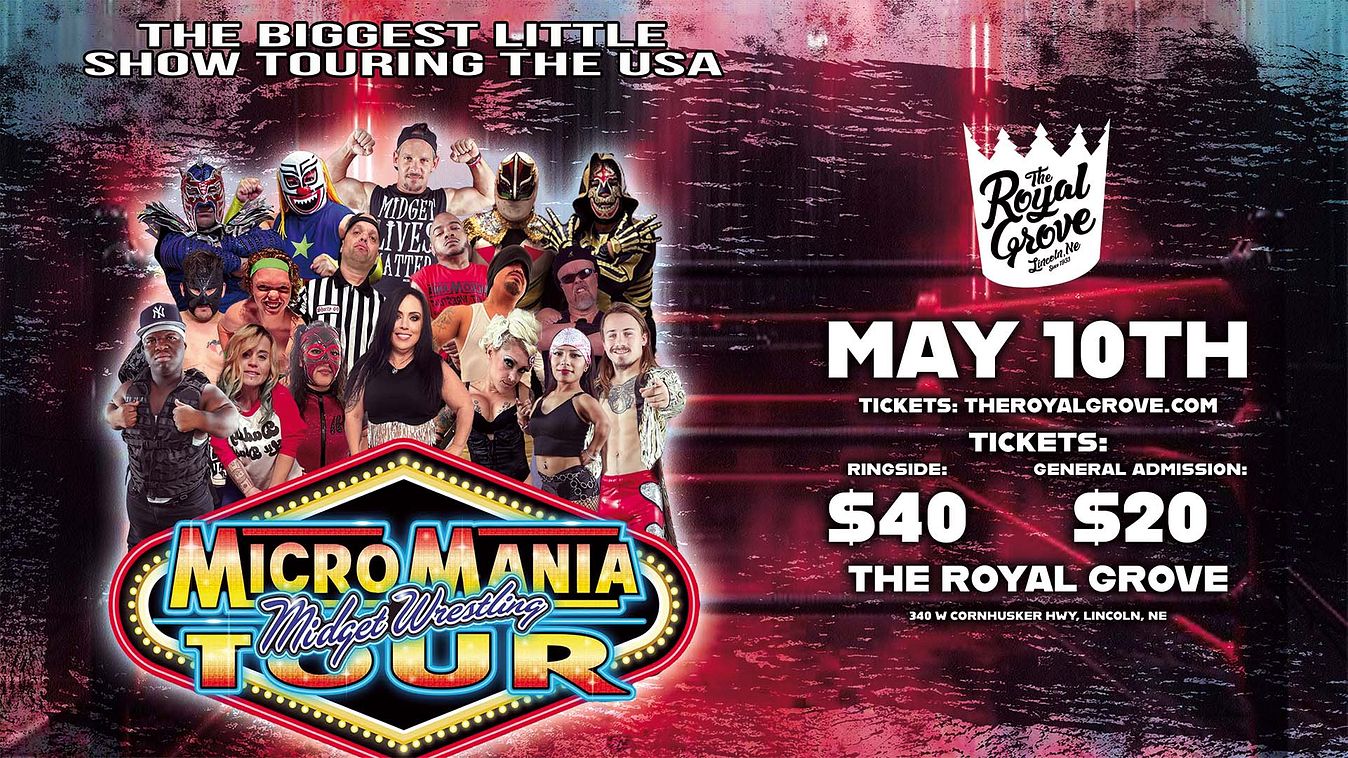 Micromania | Midget Wrestling Tickets at The Royal Grove in 