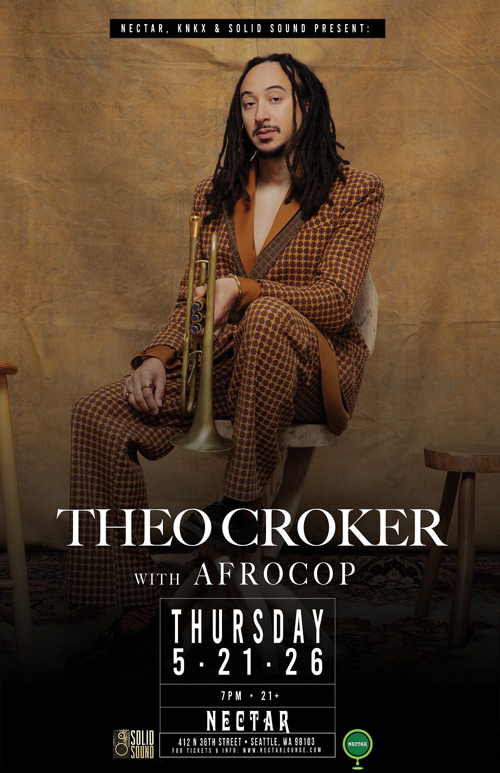 THEO CROKER with Afrocop Tickets at Nectar Lounge in Seattle by