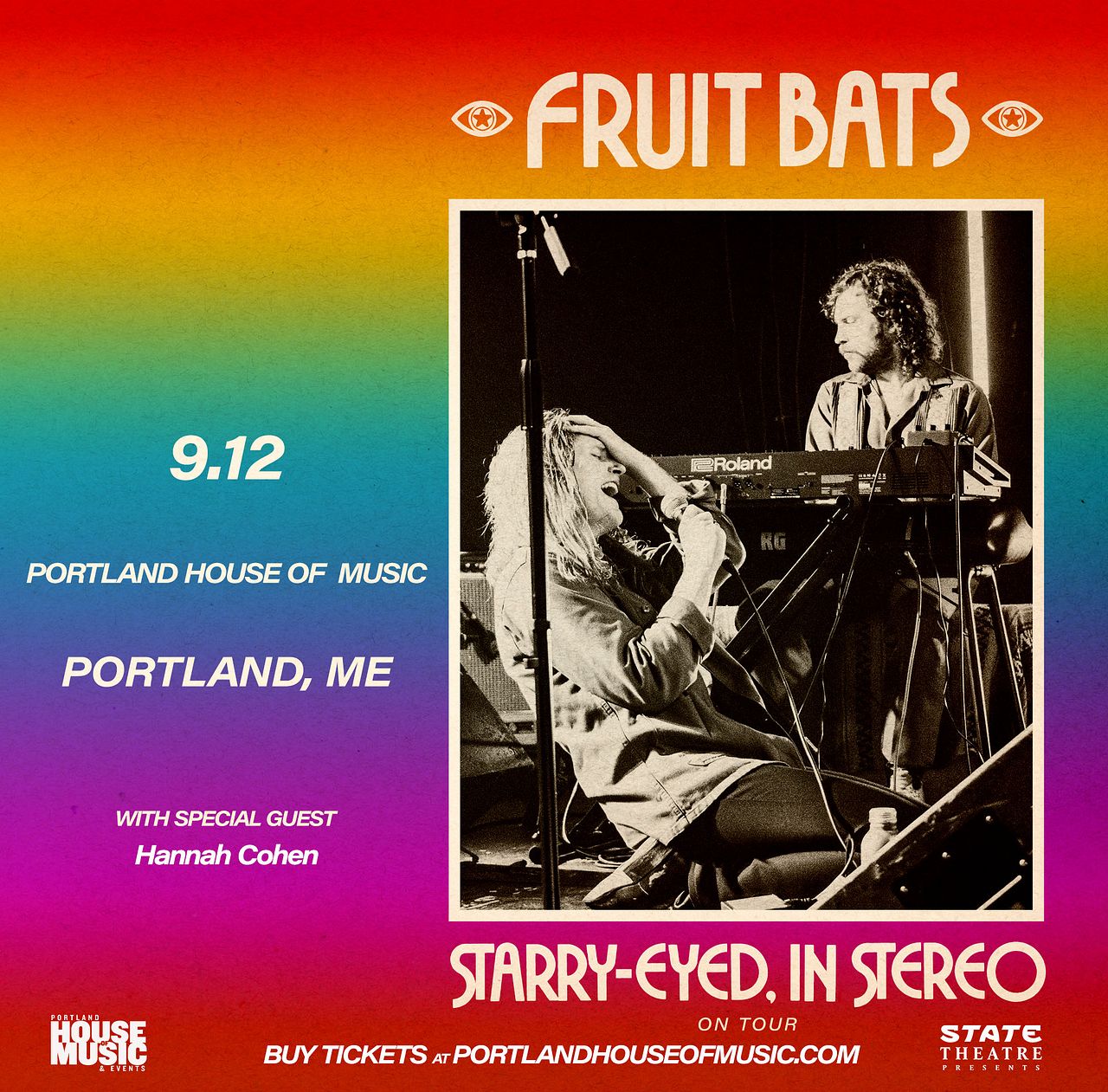 State Theatre Presents Fruit Bats w. Hannah Cohen Tickets at Portland
