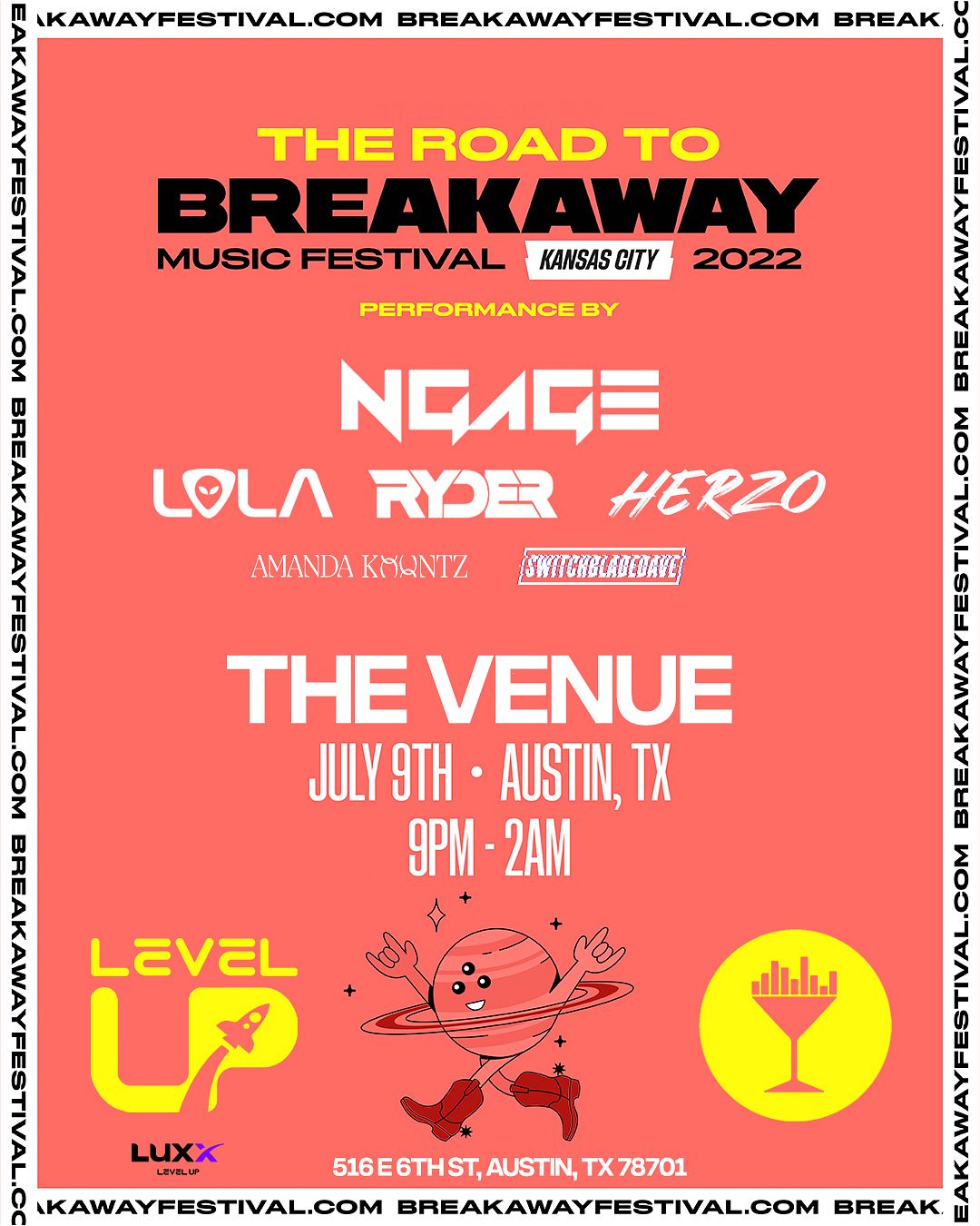 LEVEL UP The Road To BREAKAWAY Festival Tickets at The Venue ATX in