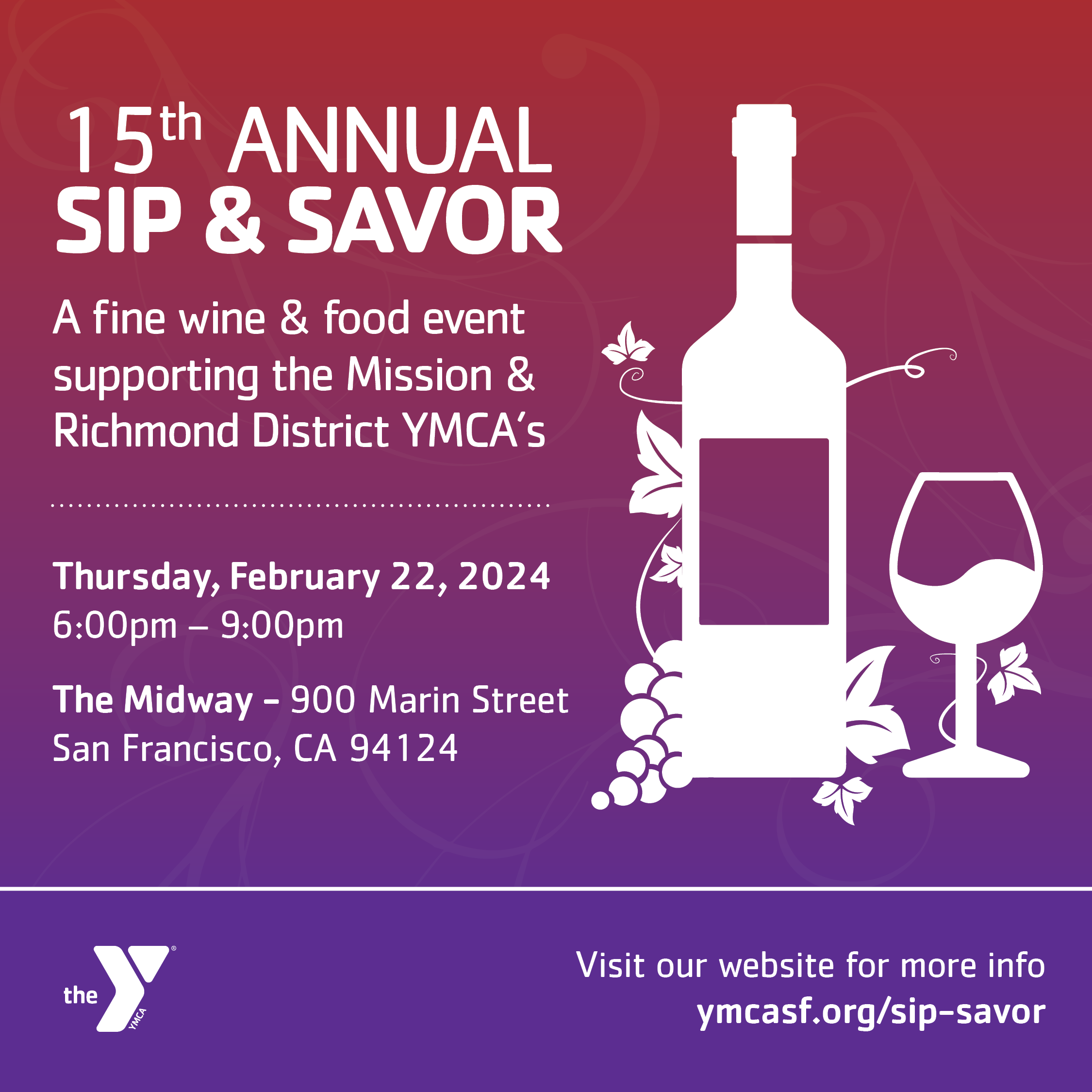 YMCA Sip & Savor Tickets at The Midway in San Francisco by The Midway ...