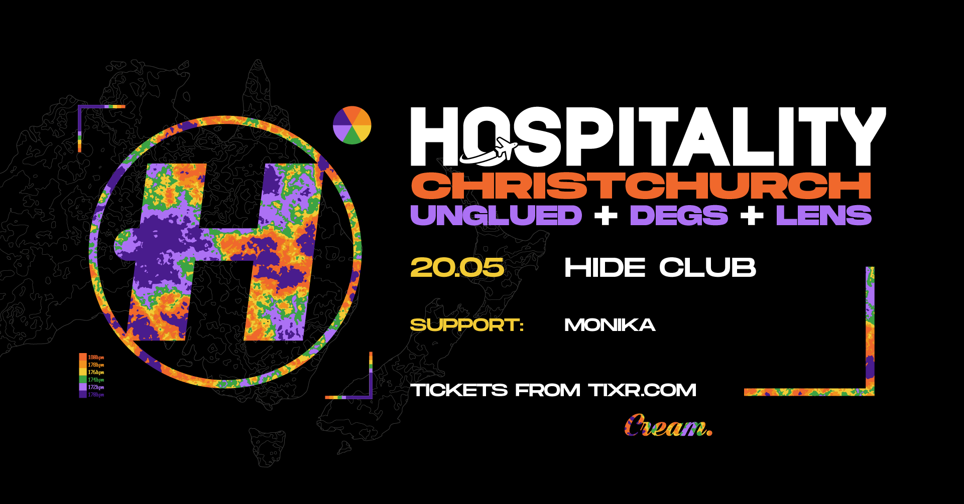 Hospitality ft. Unglued, Degs & Lens | Christchurch Tickets at Hide in  Christchurch by Cream Events | Tixr