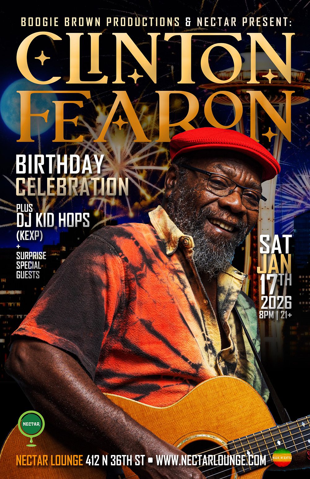 CLINTON FEARON: A Birthday Celebration, plus DJ Kid Hops (KEXP