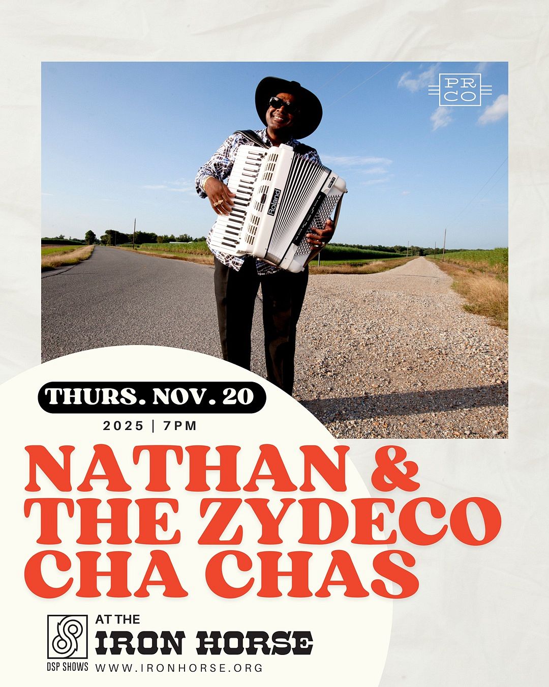 Nathan & the Zydeco Cha Chas Tickets at The Iron Horse in