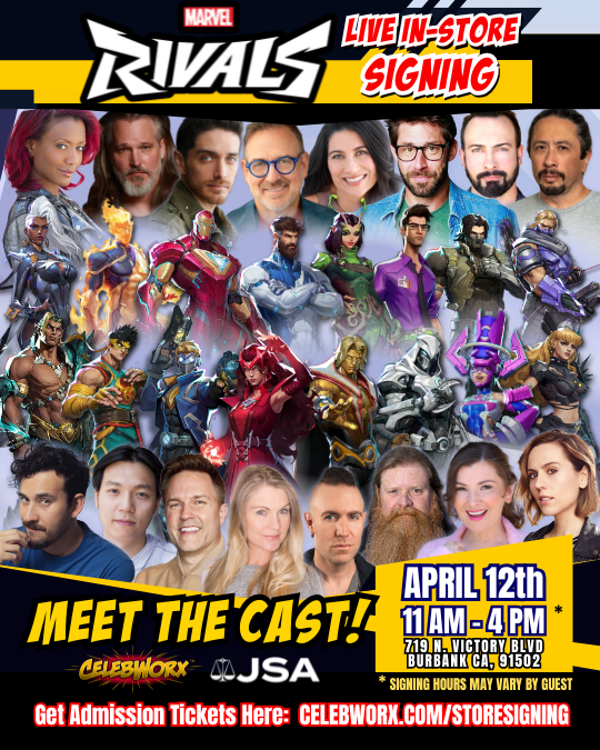 Marvel Rivals In-Store Signing Event! Tickets at CelebWorx in Burbank ...