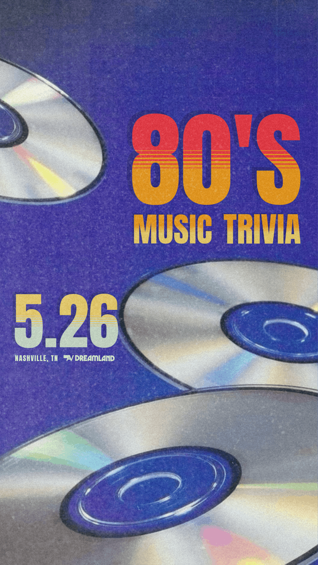 80's Music Trivia Night Tickets at Dreamland Nashville in