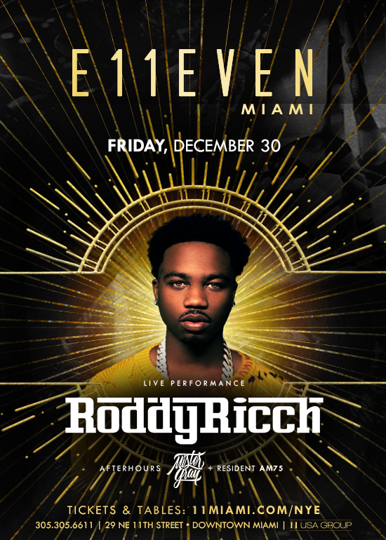 NYE 2023 FT. RODDY RICCH Tickets at E11EVEN Miami in Miami by 11 Miami