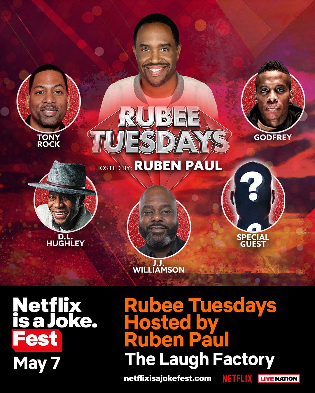 Rrubee Netflix Is A Joke Presents: Rubee Tuesdays Tickets at Laugh Factory ...