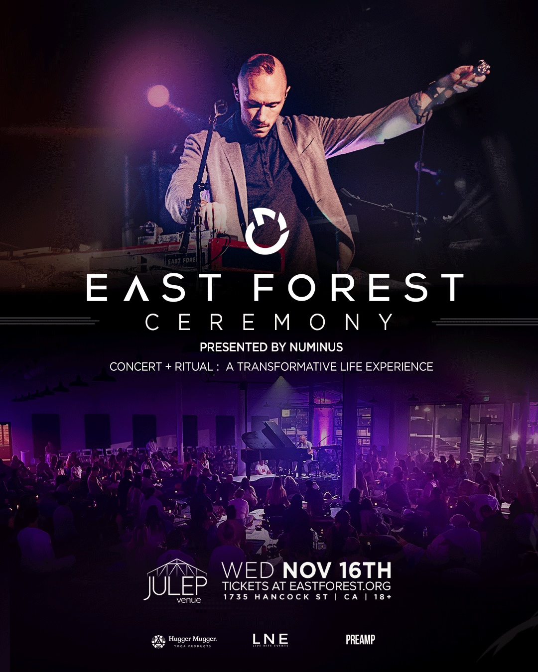 East Forest Ceremony Presented by Numinus SD Tickets at JULEP Venue in