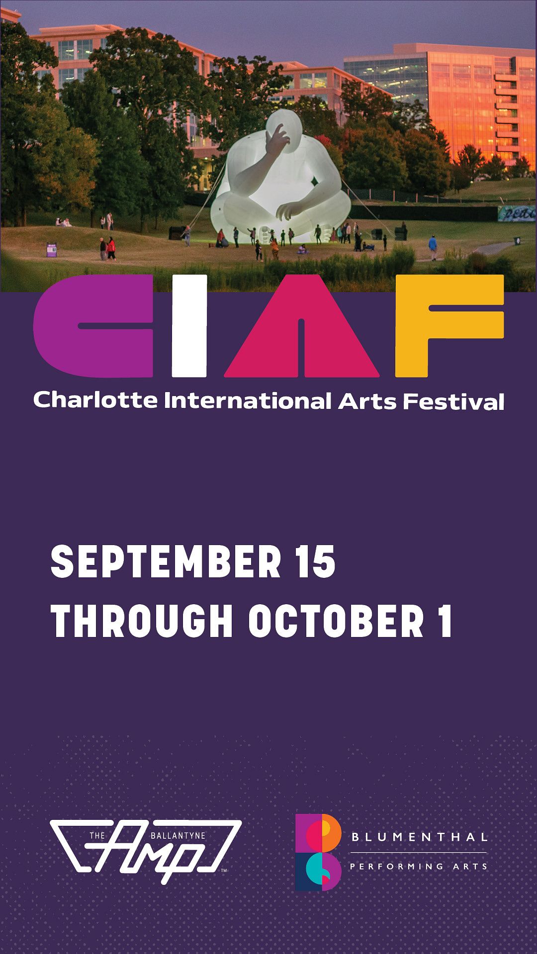 Charlotte International Arts Festival Tickets at The Amp Ballantyne in