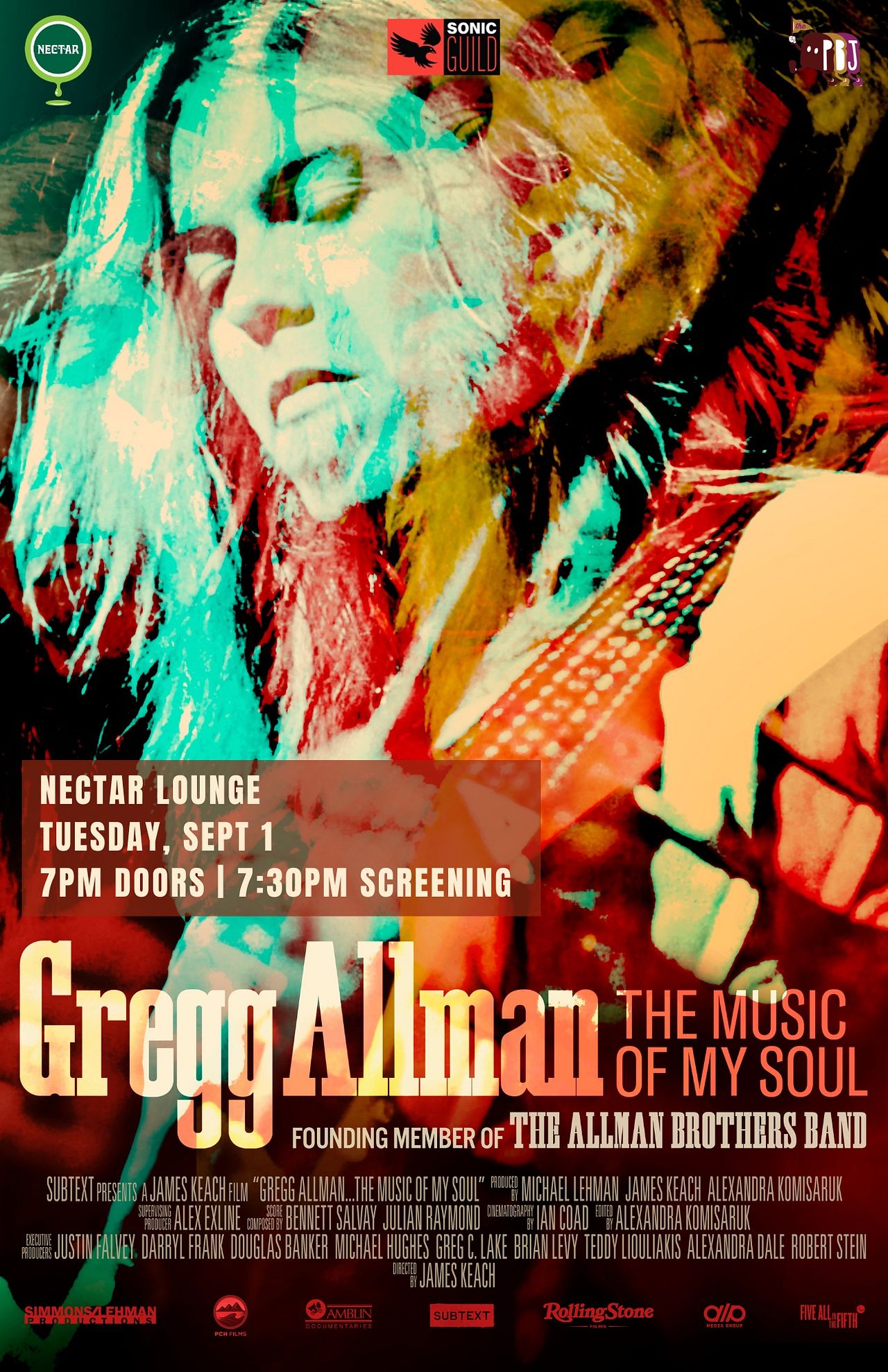 Gregg Allman: The Music of My Soul (documentary film) at Nectar Lounge