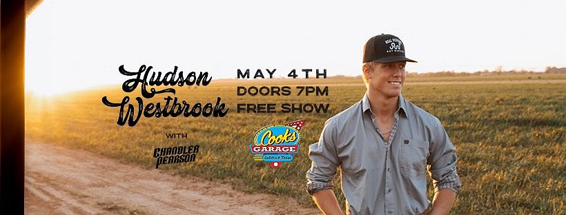 Hudson Westbrook Tickets at The Bus Barn at Cooks Garage in Lubbock by