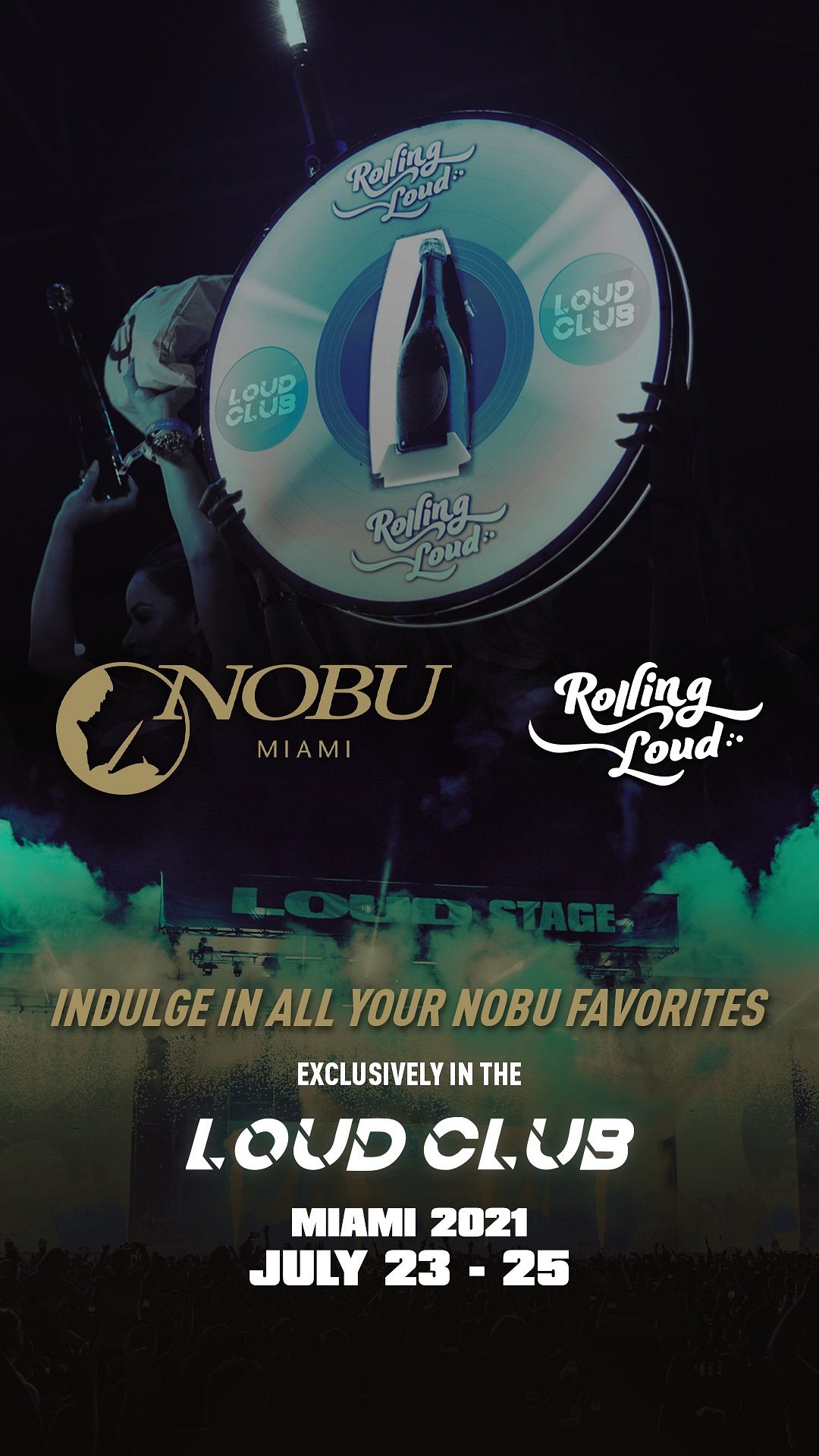 Nobu at Loud Club Miami Tickets at Hard Rock Stadium in Miami Gardens by Loud  Club