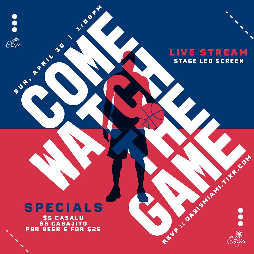 HEAT vs KNICKS Tickets at Oasis Wynwood in Miami by Oasis Wynwood | Tixr