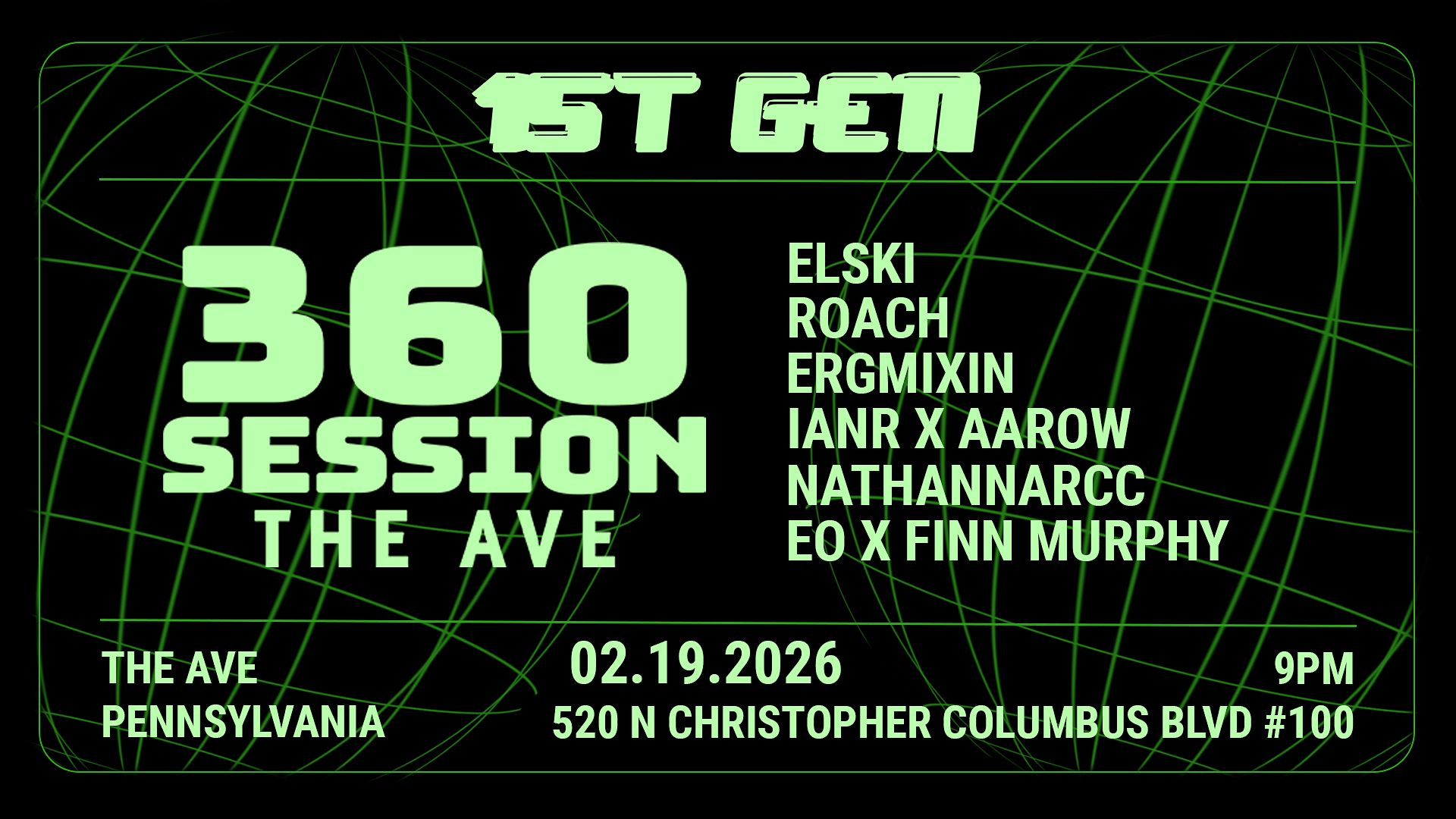 360 Session: The Ave Tickets at The Ave Live in Philadelphia by