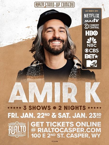 Amir K - Stand Up Comedy (Friday) event poster