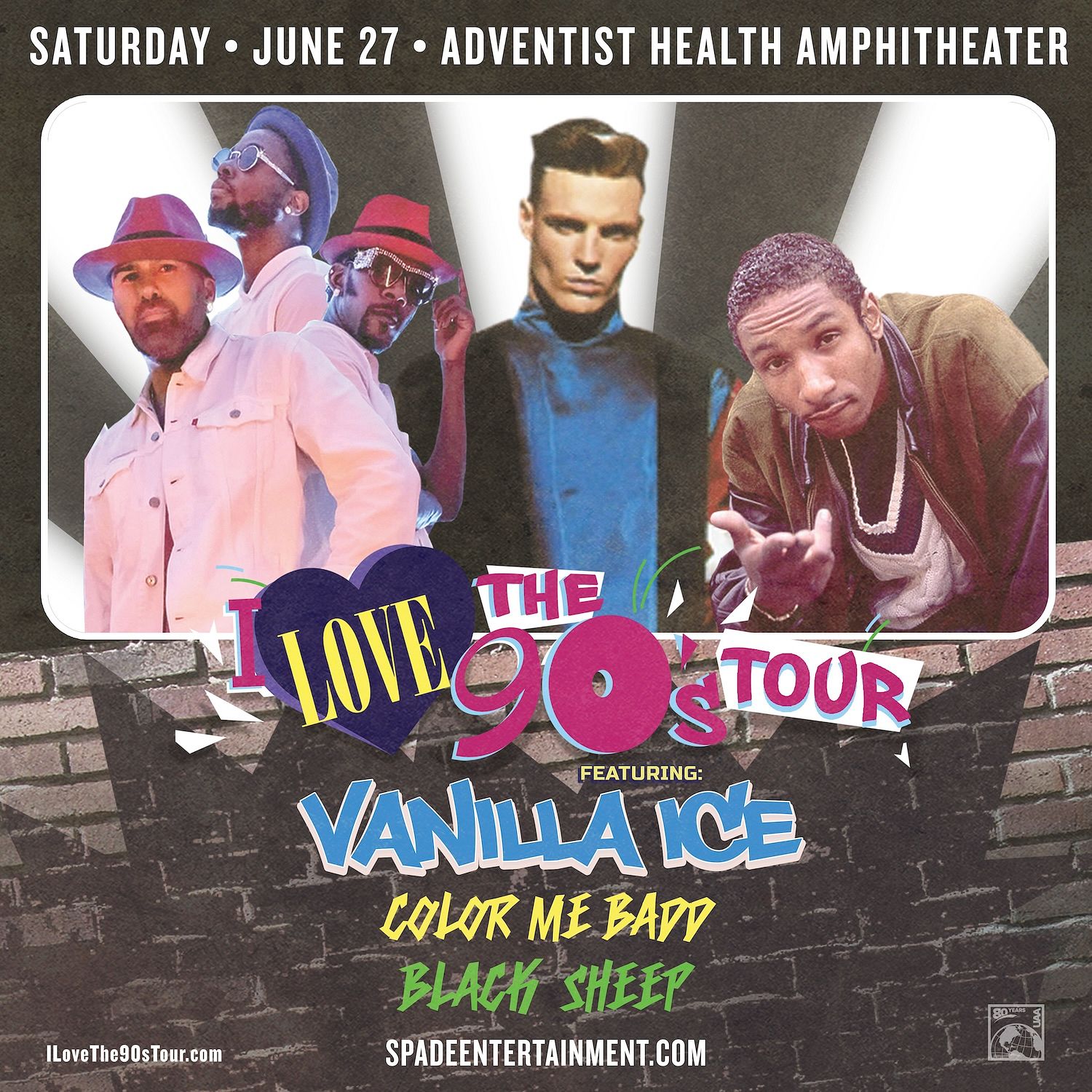 I LOVE THE 90'S TOUR - Vanilla Ice, Colour Me Badd & Black Sheep