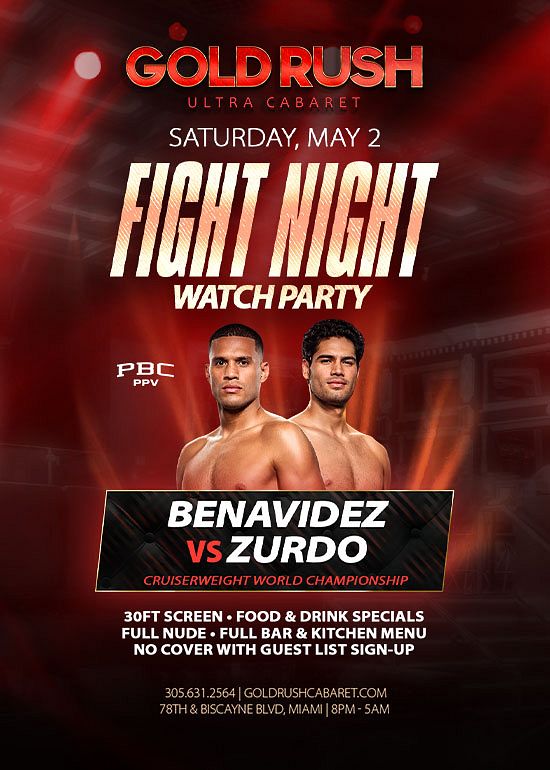 gold rush cabaret dress code BENAVIDEZ VS ZURDO WATCH PARTY Tickets in Miami Edit:BIRTHDAY