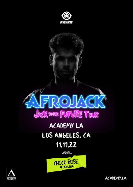 Afrojack Jack to the Future Tour Tickets at Academy in Los