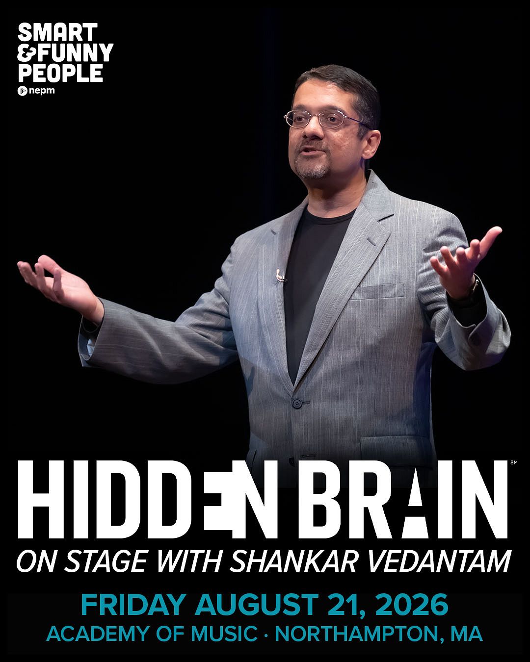 Hidden Brain: On Stage with Shankar Vedantam Tickets at Academy of ...