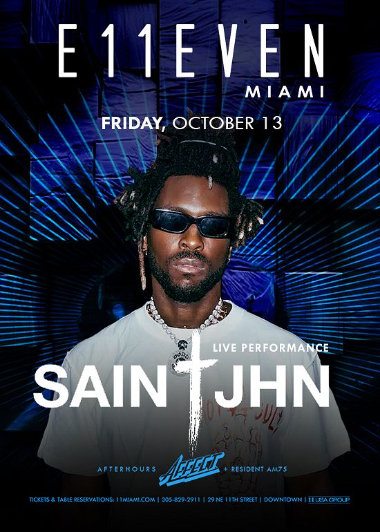 SAINT JHN LIVE Tickets At E11EVEN Miami In Miami By 11 Miami | Tixr