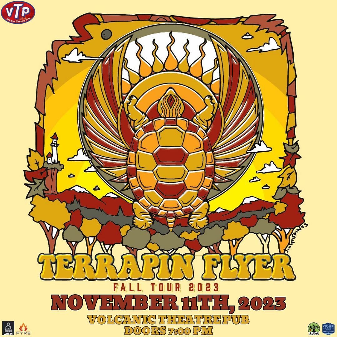 Terrapin Flyer Tickets at Volcanic Theater Pub in Bend by Volcanic ...