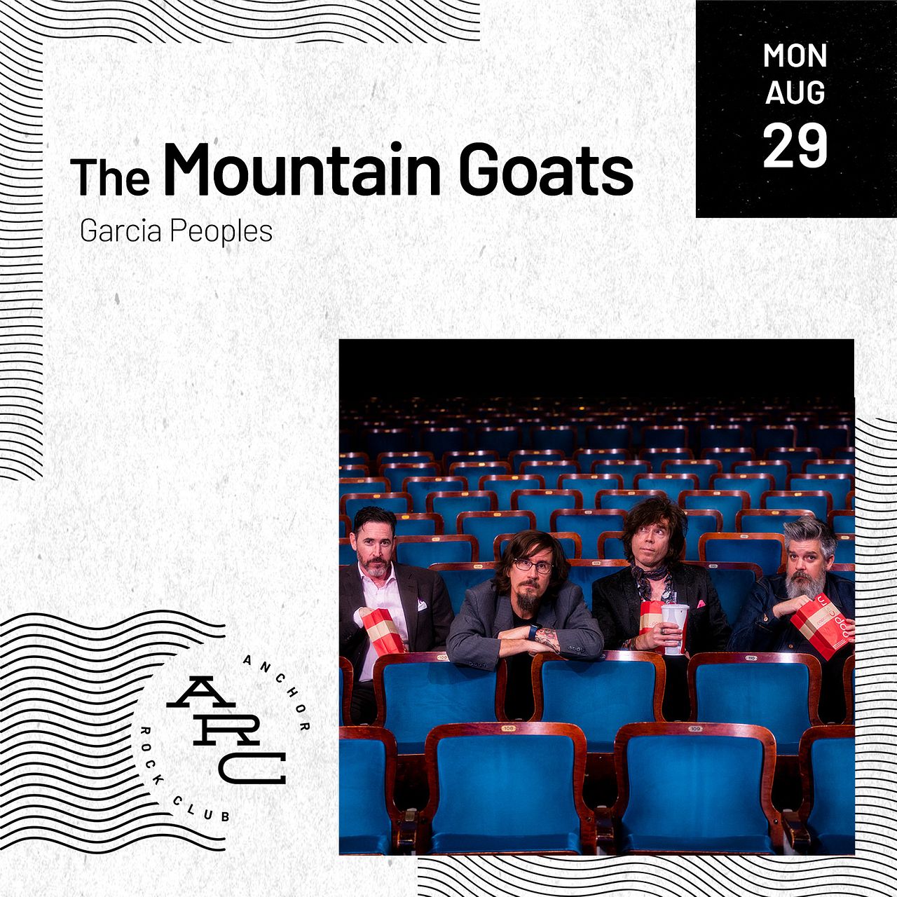 The Mountain Goats Tickets at Anchor Rock Club in Atlantic City by
