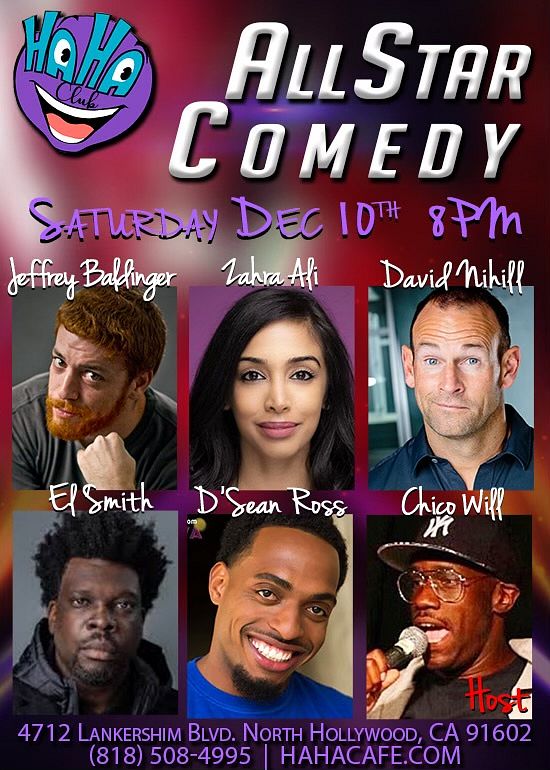 ALL STAR COMEDY Tickets at Ha Ha Comedy Club in Los Angeles by Haha