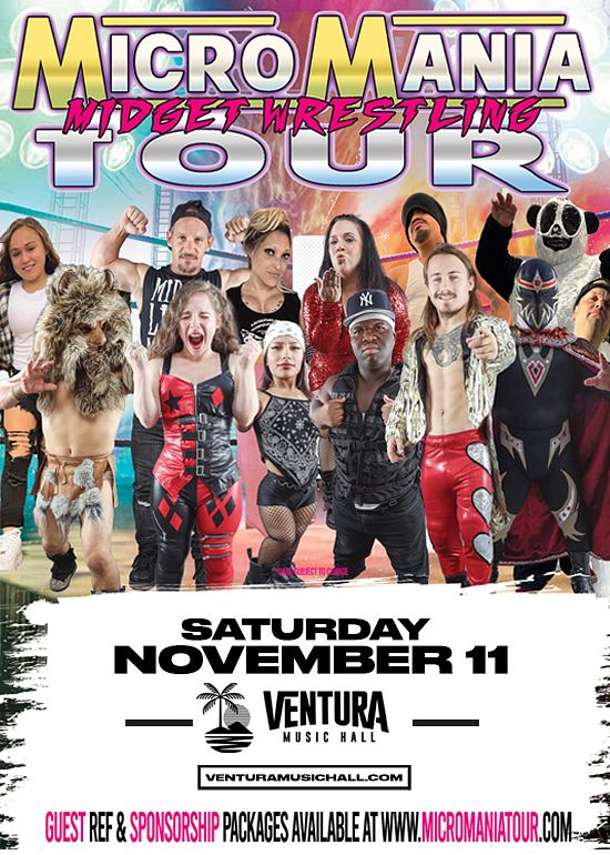 Micro Mania Midget Wrestling Tickets at Ventura Music Hall in