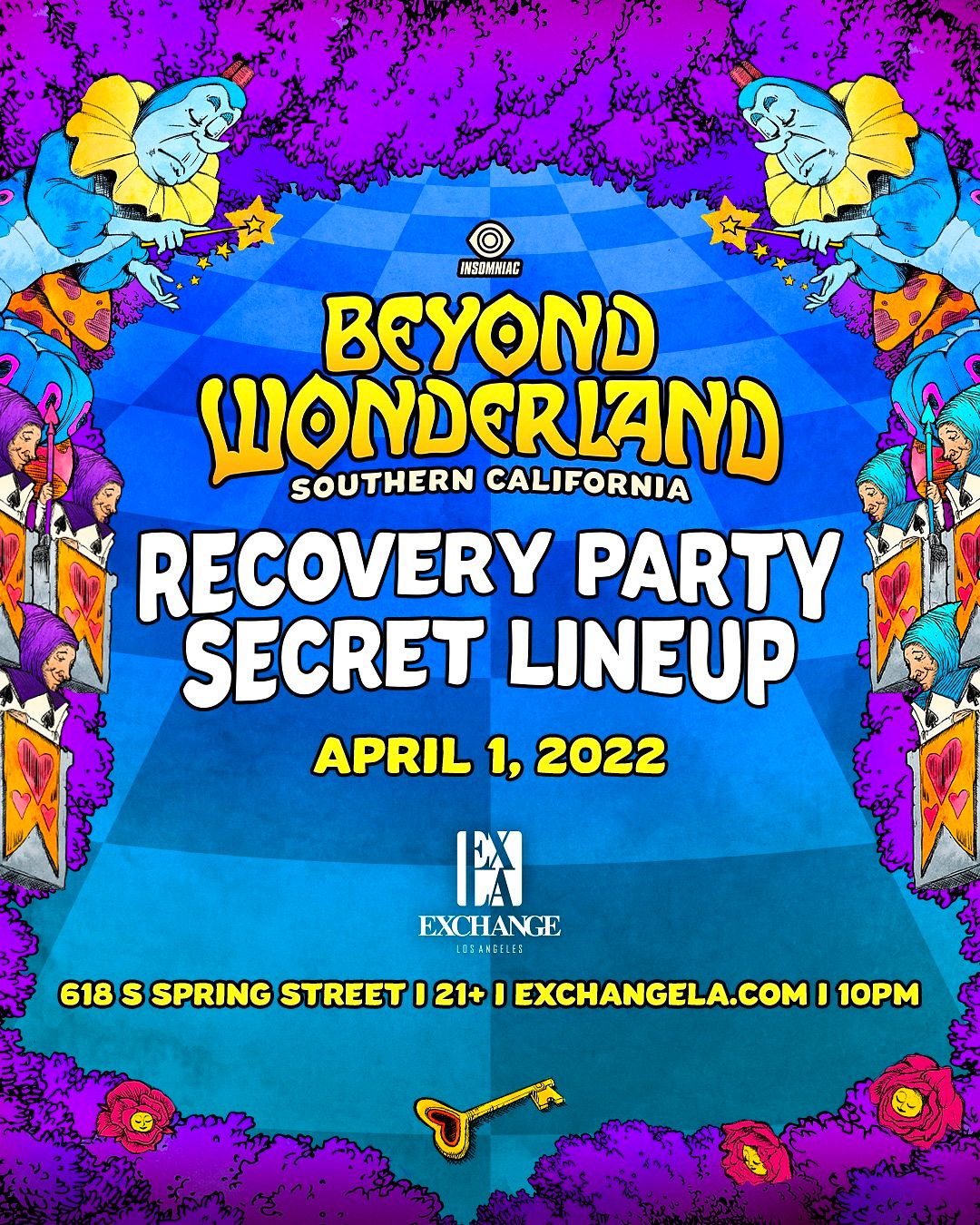 Beyond Wonderland Recovery Party Secret Lineup Tickets at Exchange LA