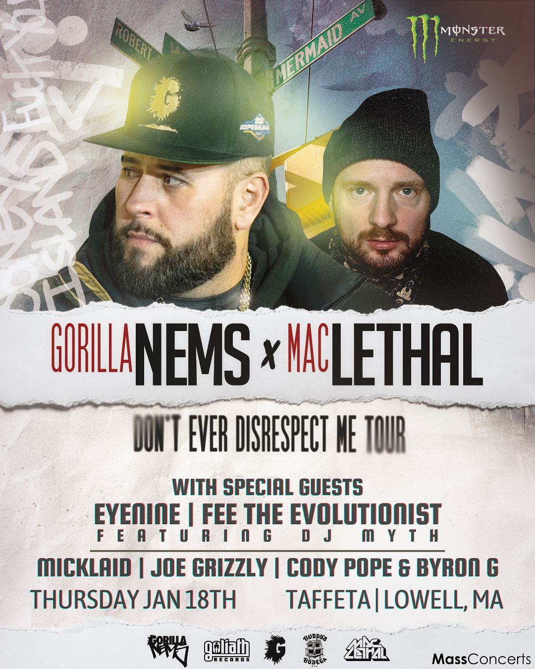 Nems & Mac Lethal Tickets at Taffeta Music Hall in Lowell by Taffeta