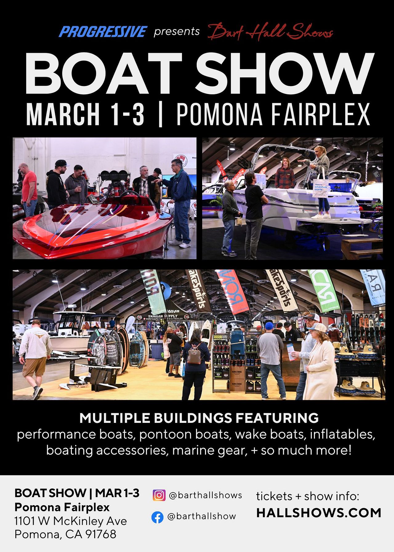 Bart Hall's Boat Show Tickets at Pomona Fairgrounds in Pomona by Bart