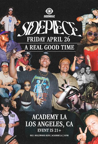 SIDEPIECE Tickets at Academy Nightclub in Los Angeles by Academy