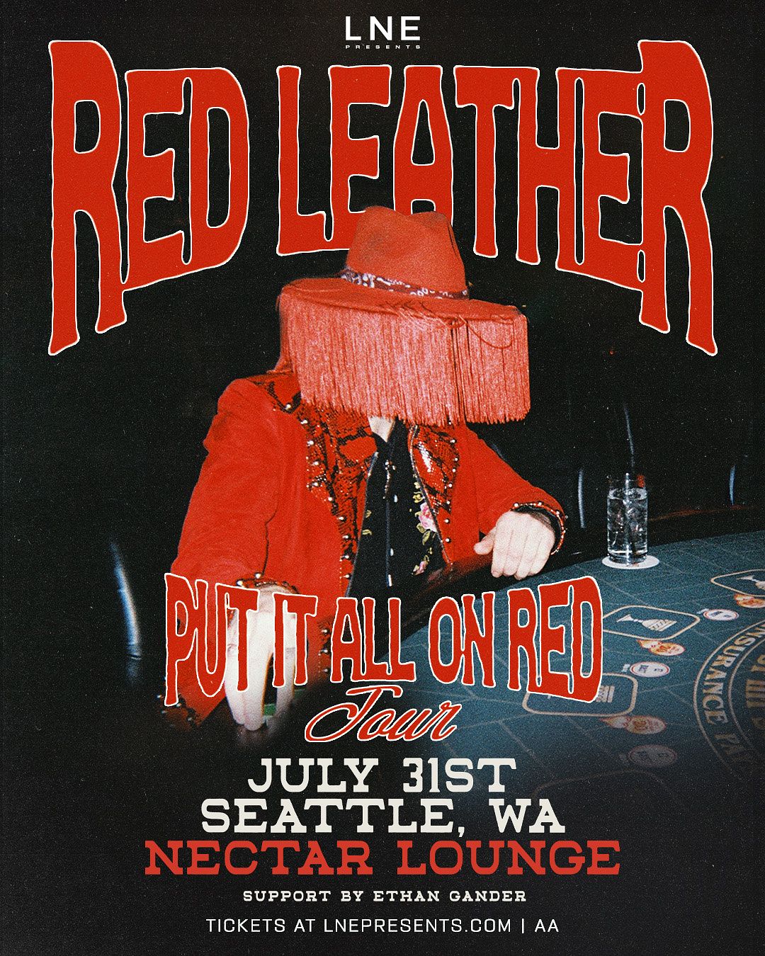 Red Leather Presents, Put it All on Red Tour Tickets at Nectar