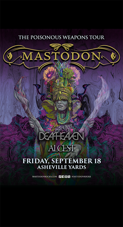 MASTODON Tickets at Asheville Yards in Asheville by Asheville