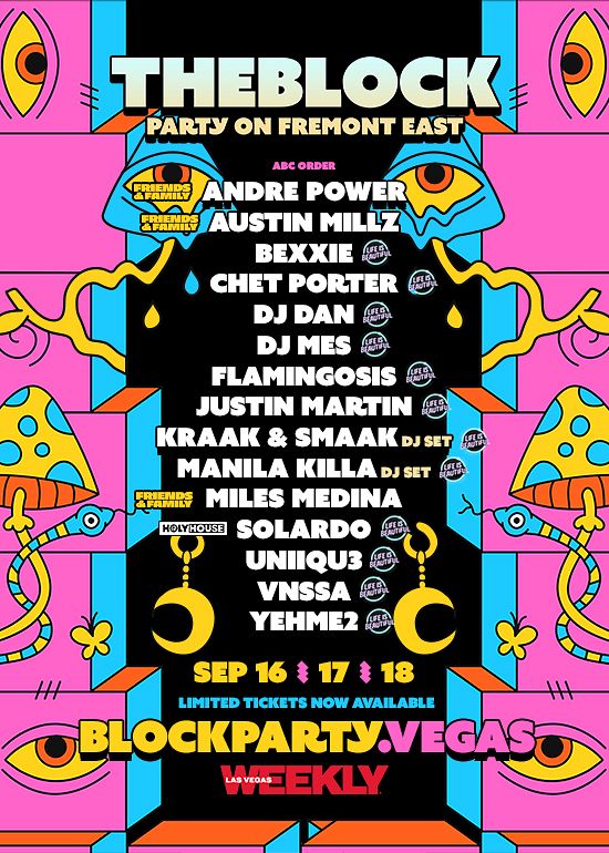 The Block Party On Fremont East Tickets at The Block Wristband Pick