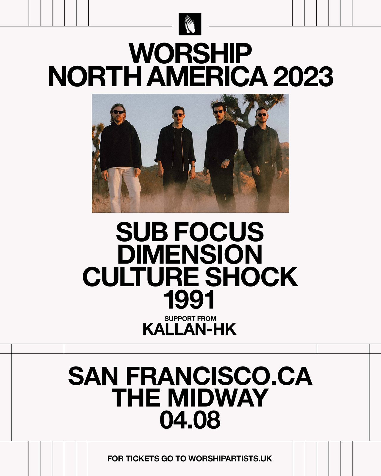 WORSHIP North America Tour 2023 Tickets at The Midway in San