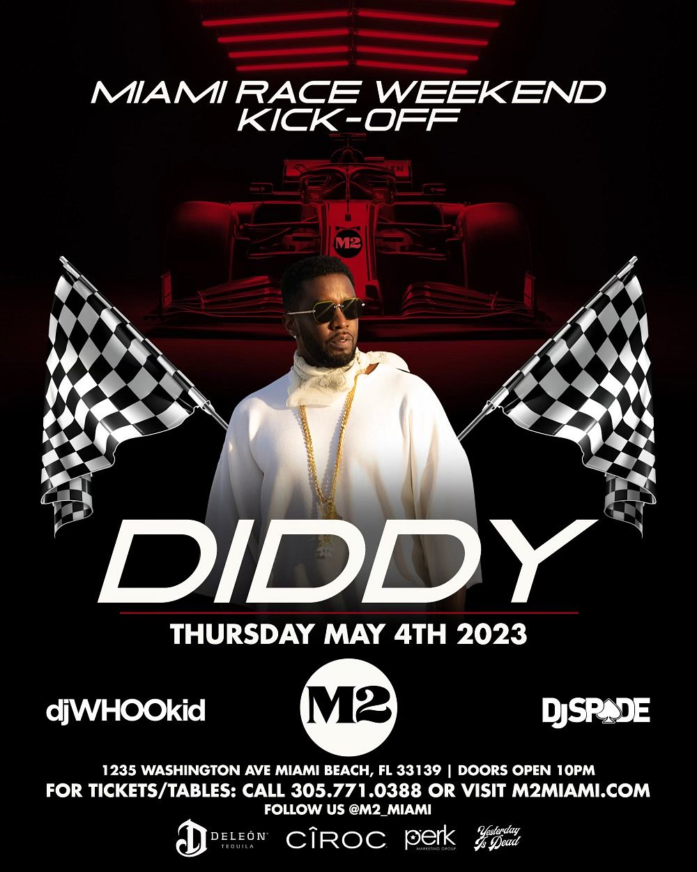 DIDDY Race Week Kickoff Party Tickets at M2 Miami in Miami Beach by