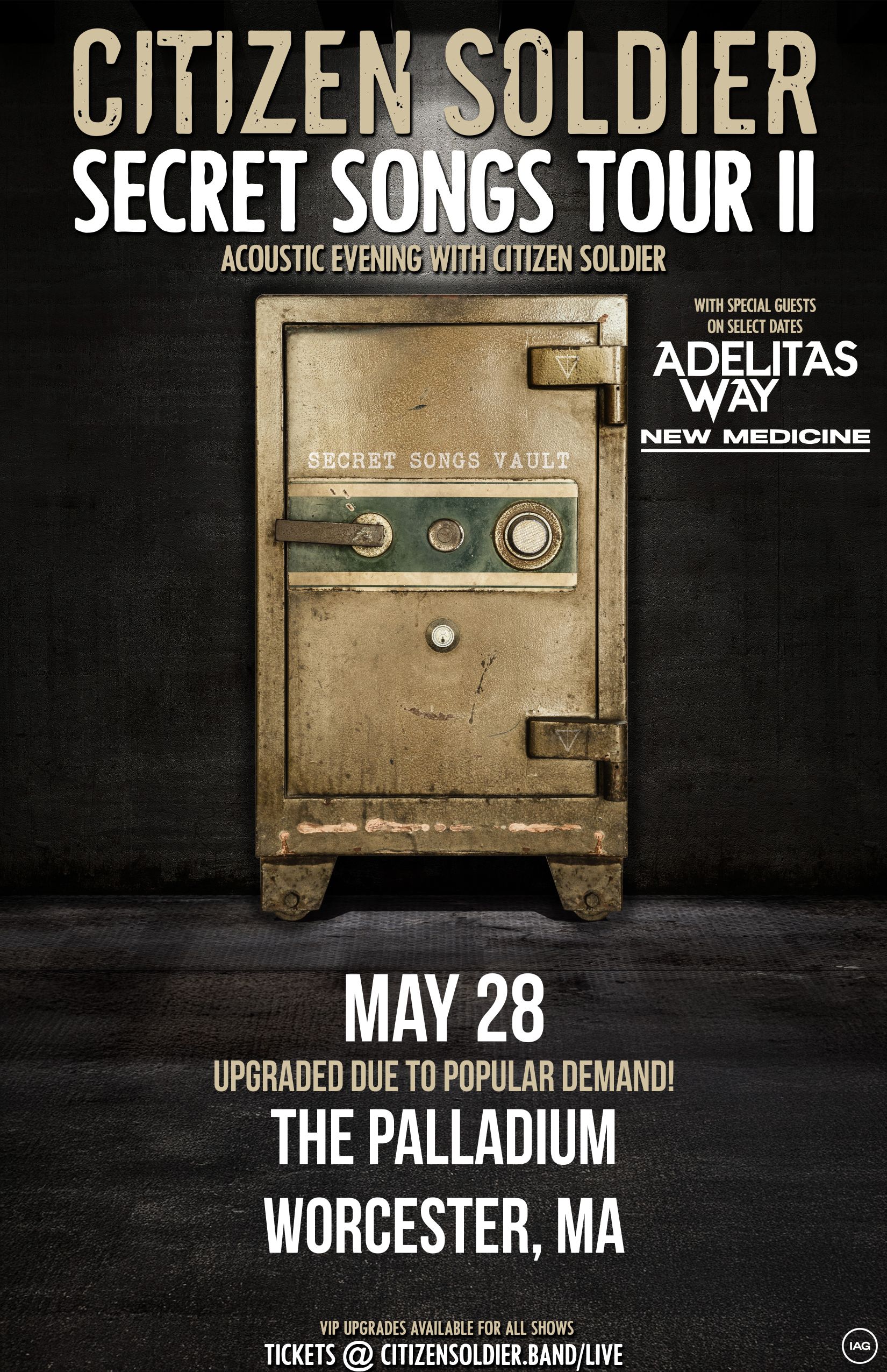 Citizen Soldier: Secret Songs Tour II Tickets at The Palladium in