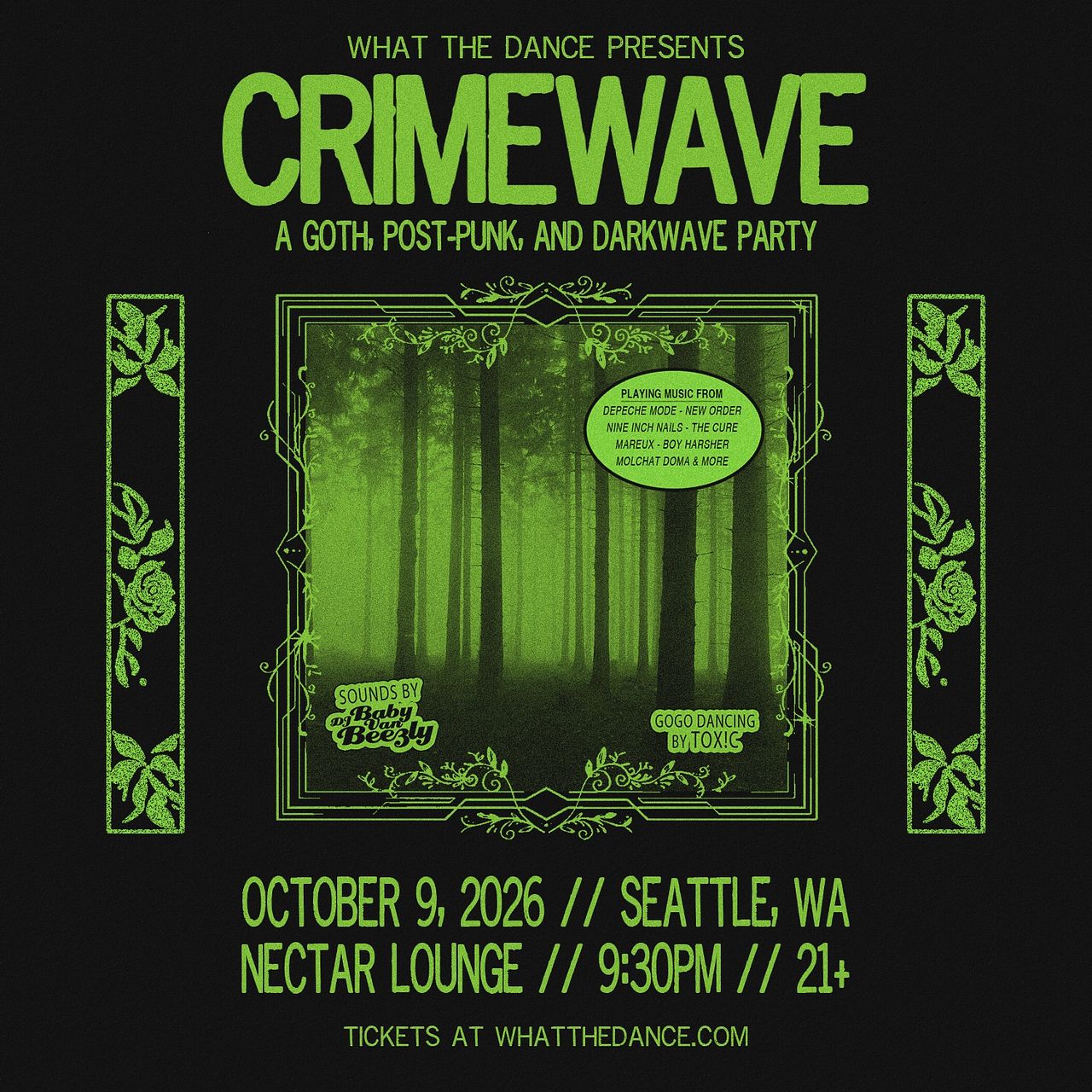 CRIMEWAVE: A GOTH, POST-PUNK & DARKWAVE PARTY at Nectar Lounge