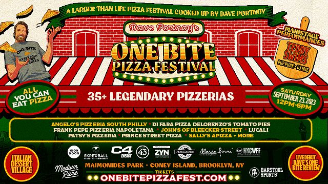 Dave Portnoy's One Bite Pizza Festival is coming to New York City