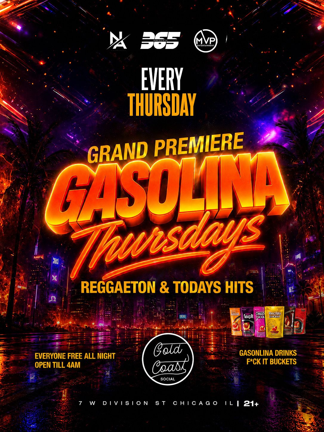GASOLINA THURSDAYS (21+) flyer