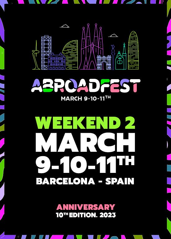 ABROADFEST 2023 - Weekend 2 Tickets Barcelona, Spain in Barcelona Abroadfest | Tixr