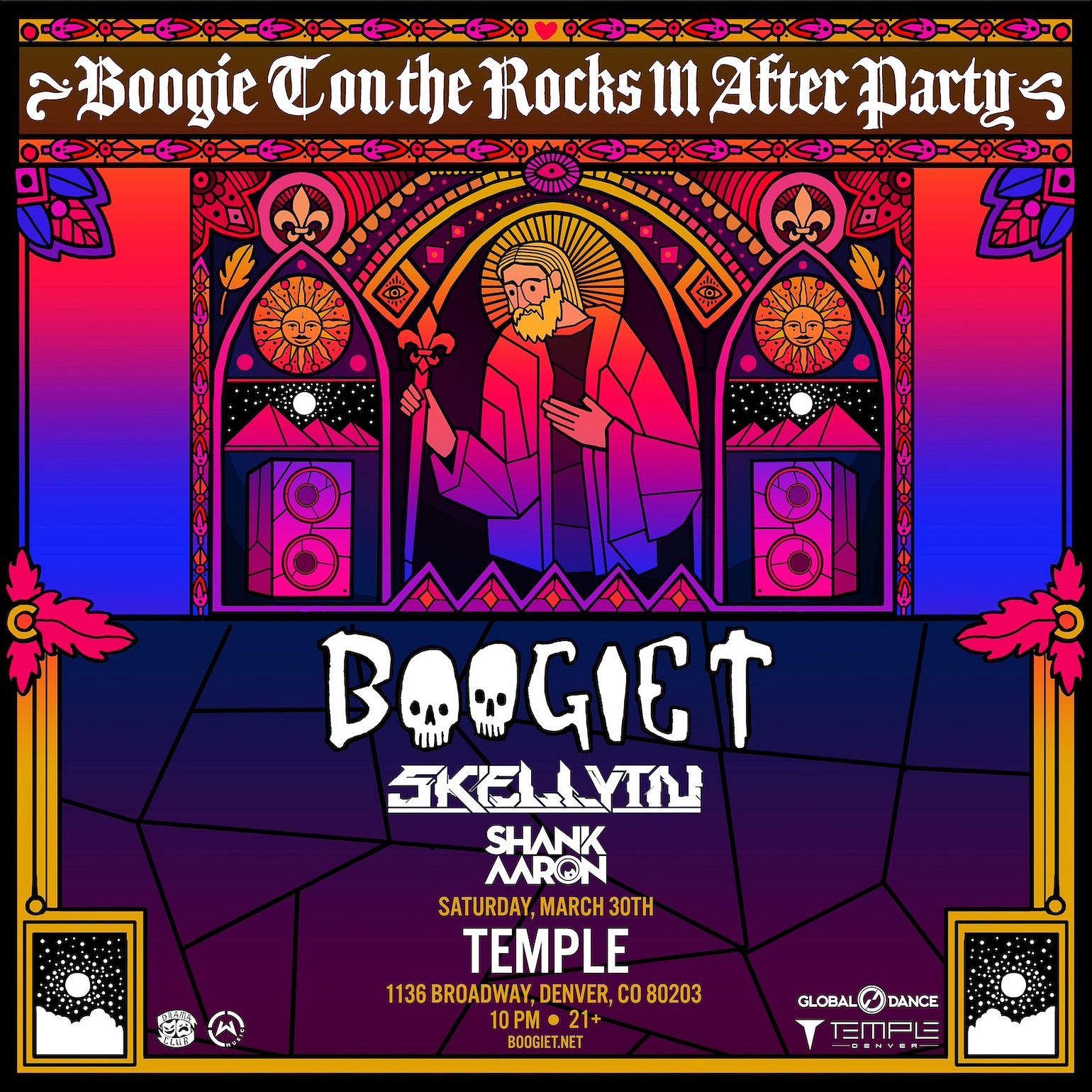 Red Rocks After Party: Boogie T Tickets at Temple Nightclub in Denver ...