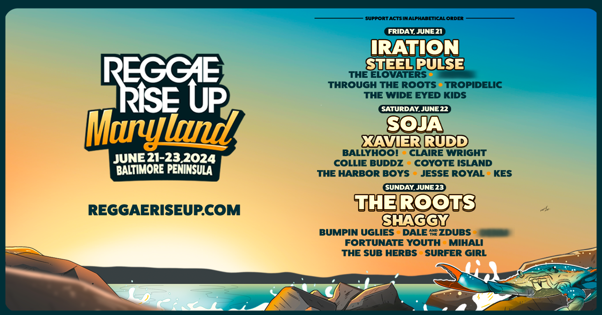 Reggae Rise Up Maryland Festival 2024 Tickets at Baltimore Peninsula in