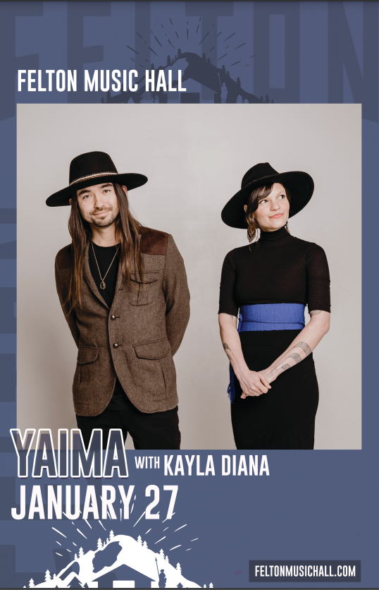 Yaima Tickets at Felton Music Hall in Felton by Felton Music Hall Tixr