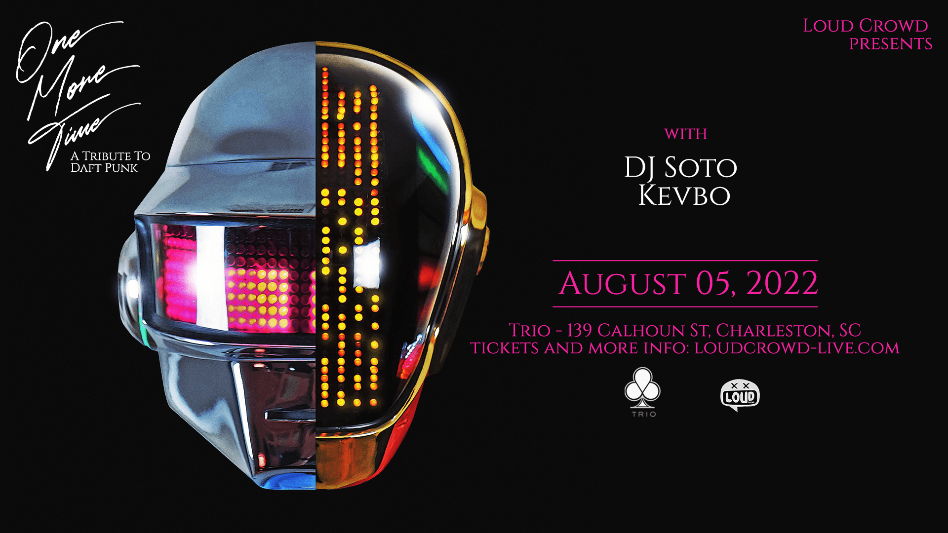 One More Time Daft Punk Tribute Tickets at Trio in Charleston by Loud