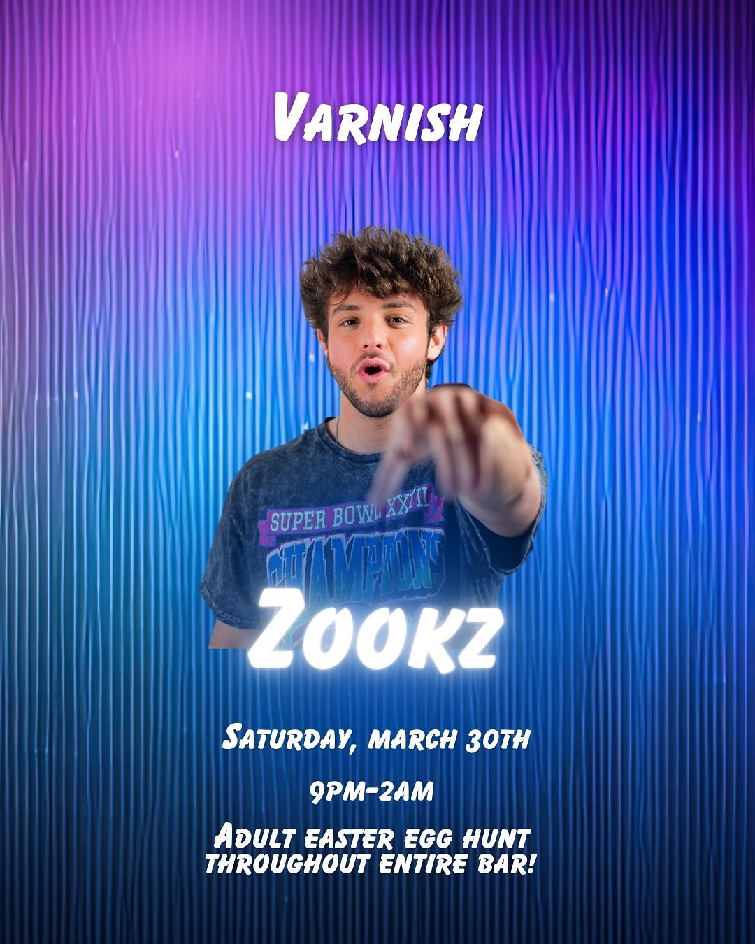 Zookz Varnish 3/30 Tickets at Varnish in 28401 by Varnish Wilmington