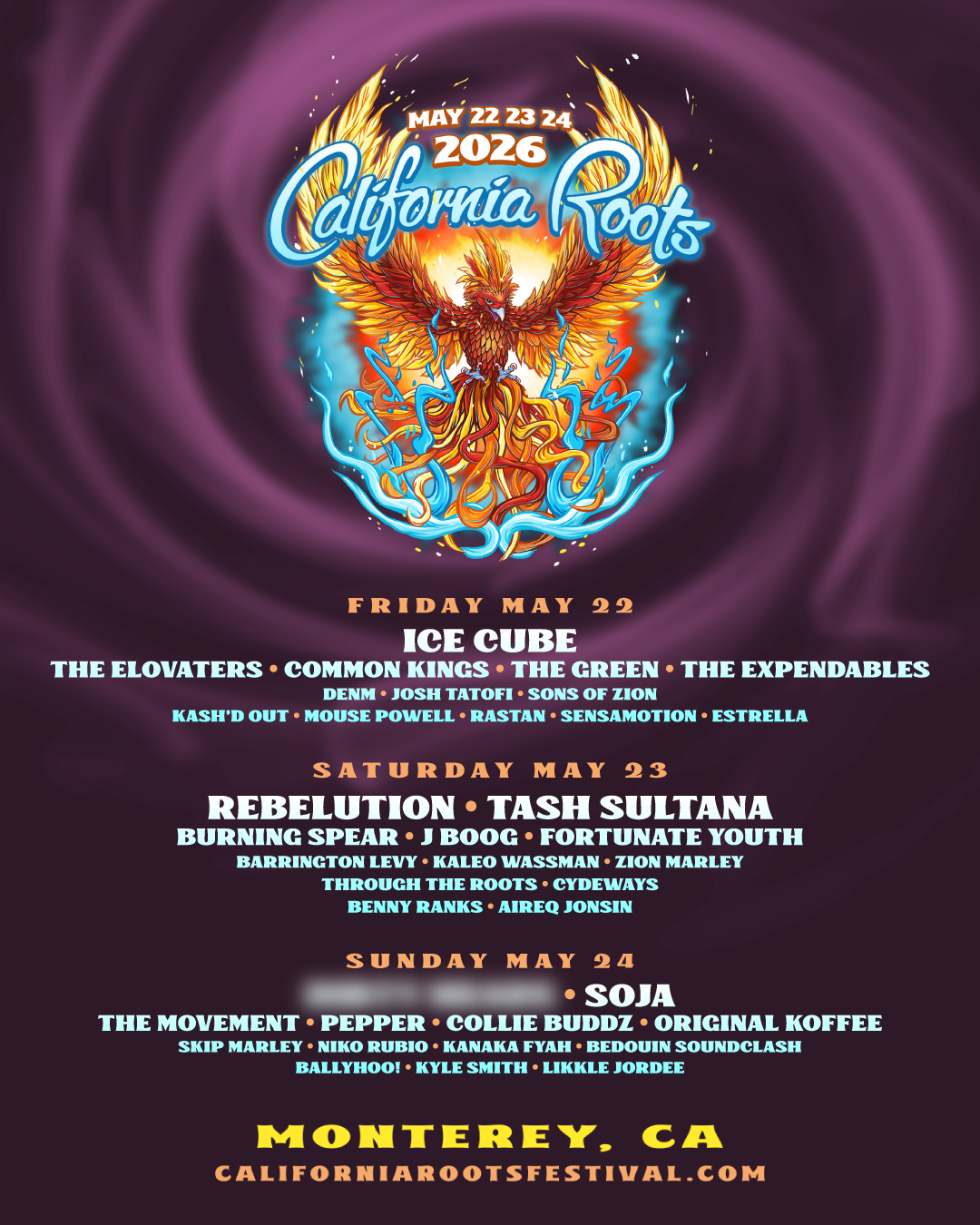 California Roots Music & Arts Festival 2026 Tickets at Monterey